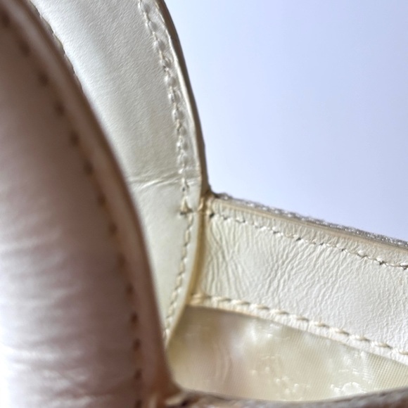 Celine Vintage Cream Macadam Tote with Circular Handle - Picture 6 of 10